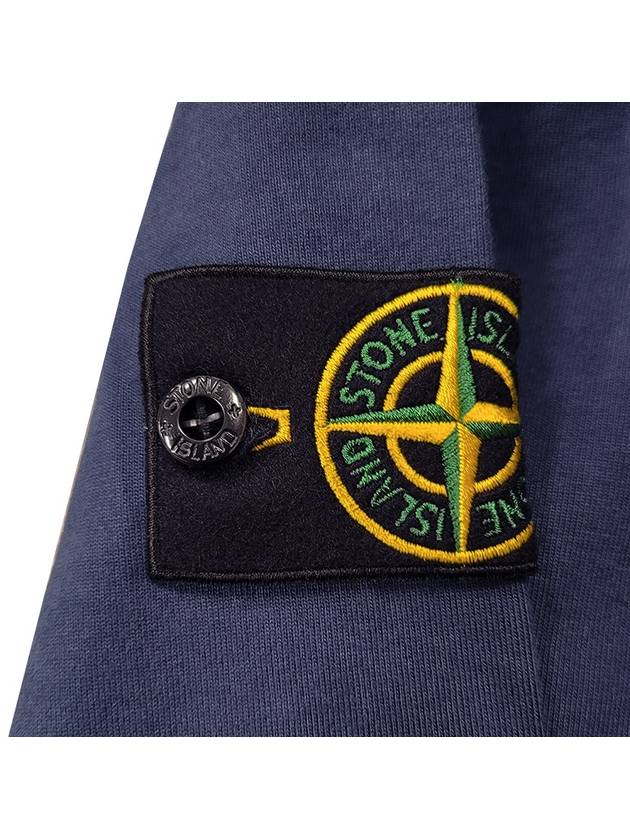 Wappen Patch Zip Up Hoodie Marine Blue - STONE ISLAND - BALAAN 4