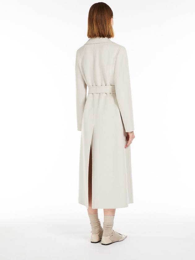 Peak Reverse Virgin Wool Double Coat White - S MAX MARA - BALAAN 5