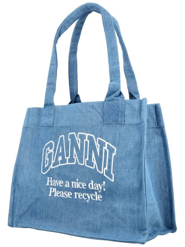 Ganni Denim Shopping Bag - GANNI - BALAAN 3