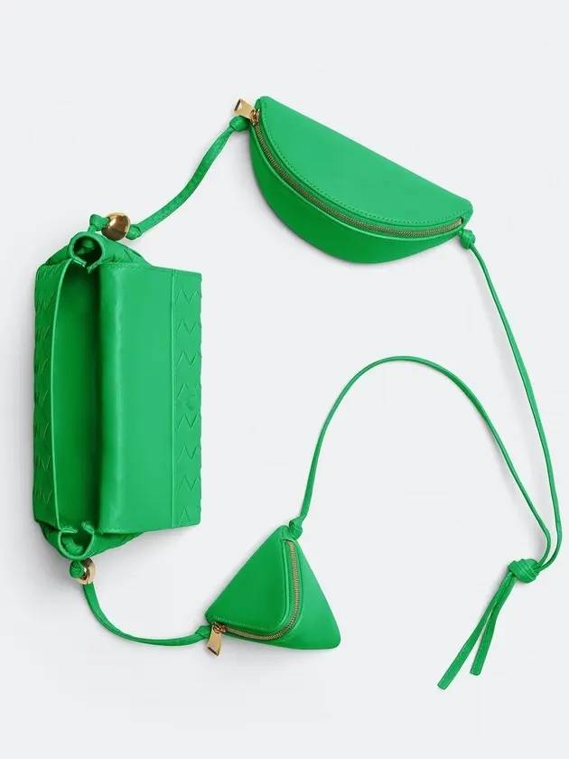 Pouch On Strap Cross Bag Green - BOTTEGA VENETA - BALAAN 4