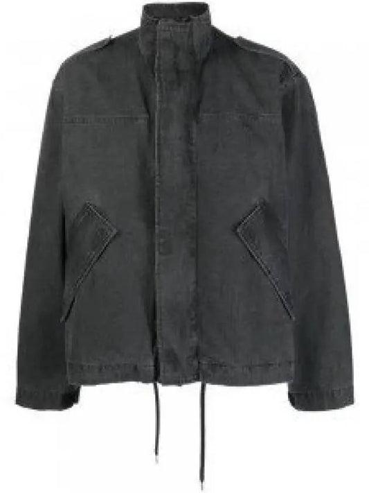 Ripstop Denim Jacket Dark Grey - ACNE STUDIOS - BALAAN 2