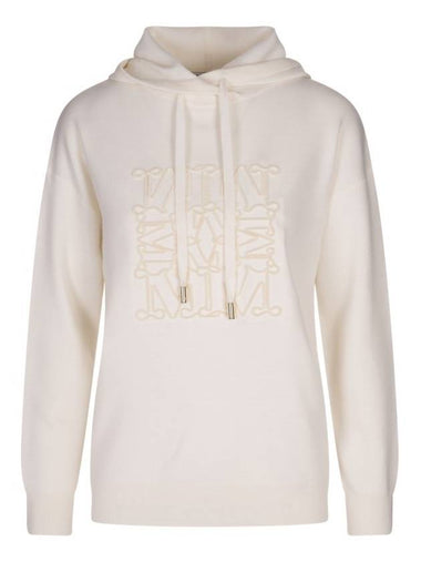 Max Mara logo embroidered drawstring hoodie - MAX MARA - BALAAN 1