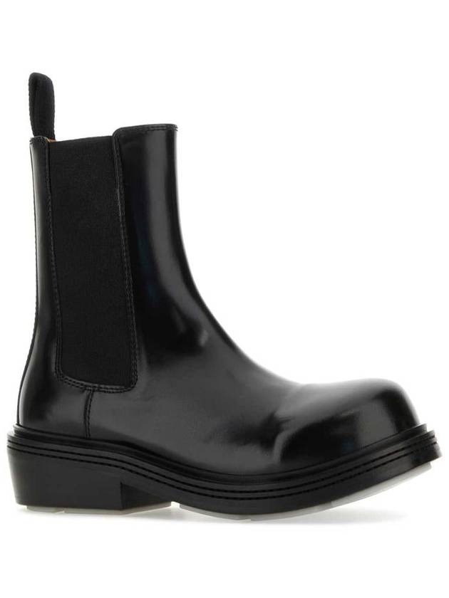 Fireman Chelsea Leather Ankle Boots Black - BOTTEGA VENETA - BALAAN 3