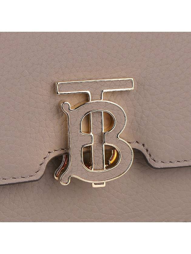 TB Grainy Leather Mini Shoulder Bag Brown - BURBERRY - BALAAN 8