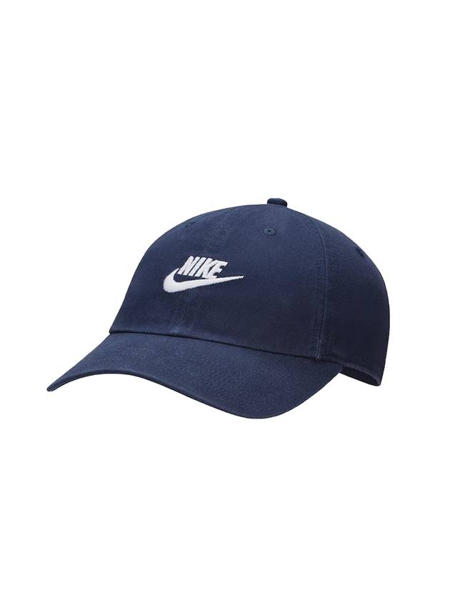 Club Unstructured Futura Washed Ball Cap Midnight Navy - NIKE - BALAAN 1