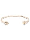 Twin Skull Bracelet Antique Gold - ALEXANDER MCQUEEN - BALAAN.