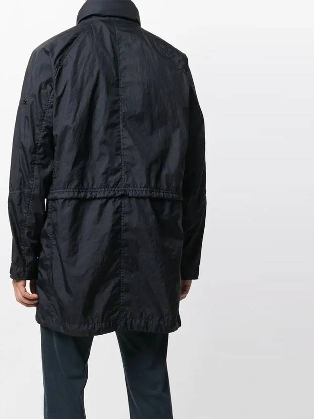 Membrana Wappen Zip-Up Jacket Navy - STONE ISLAND - BALAAN 4