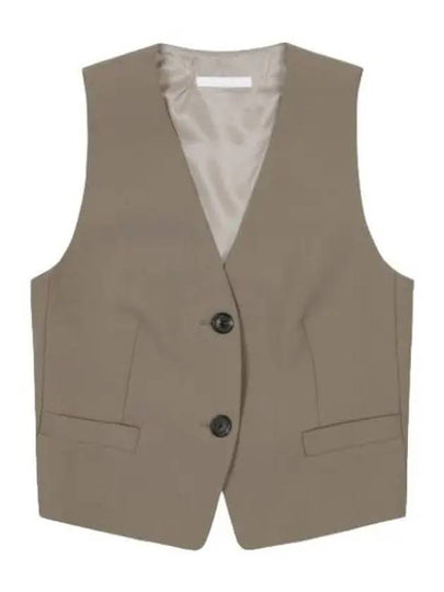 Helmut Lang Bent Vest Taupe M05HW102QE0 - HELMUT LANG - BALAAN 2