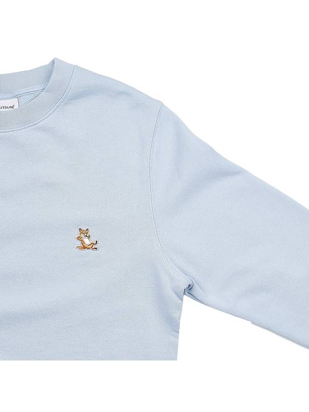 Chillax Patch Regular Sweatshirt Sky Blue - MAISON KITSUNE - BALAAN 5