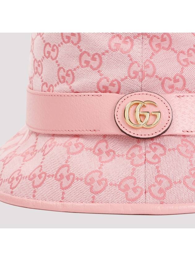 GG Canvas Bucket Hat Pink - GUCCI - BALAAN 4