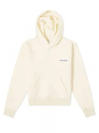 Serif Embroidered Logo Hoodie Cream - SPORTY & RICH - BALAAN 2