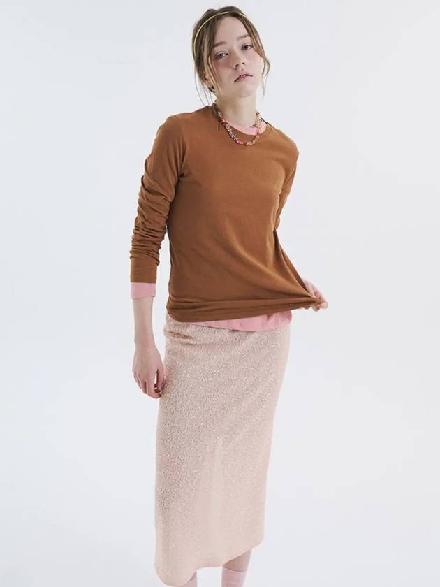 Round long sleeve tshirt middle brown 0098 - VOYONN - BALAAN 9