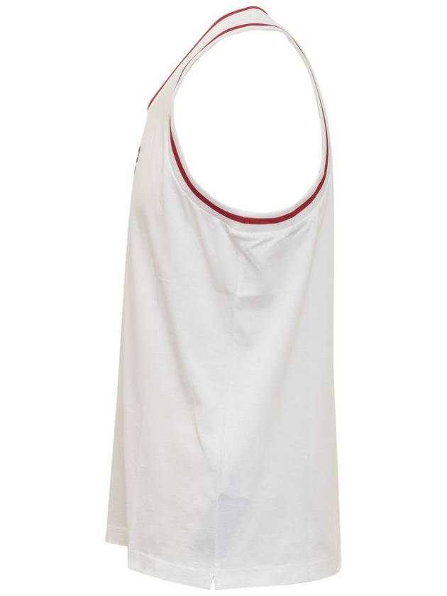 Logo Print Cotton Tank Sleeveless White - DSQUARED2 - BALAAN 4