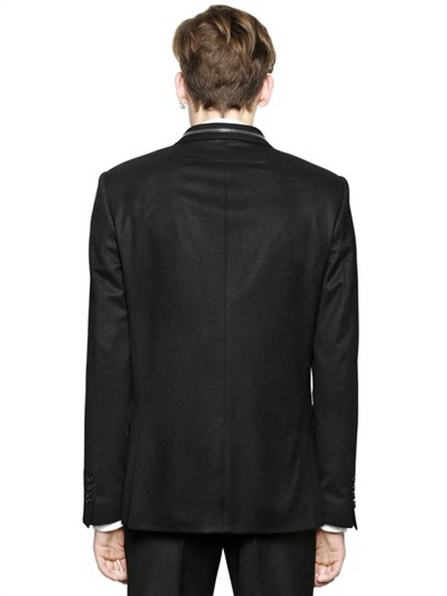 ZIP DETAILED WOOL JACKET - GIVENCHY - BALAAN 4