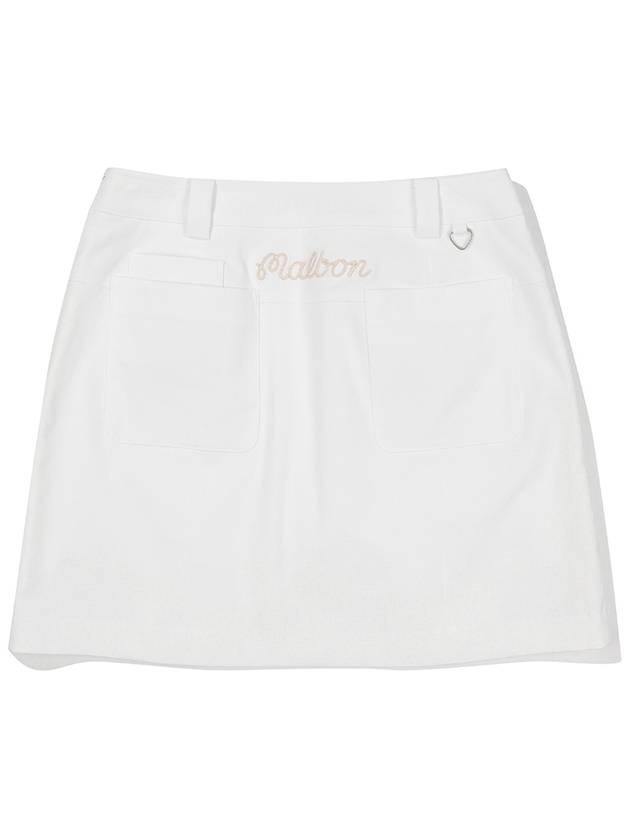 Slit A line skirt OFF WHITE WOMAN - MALBON GOLF - BALAAN 2