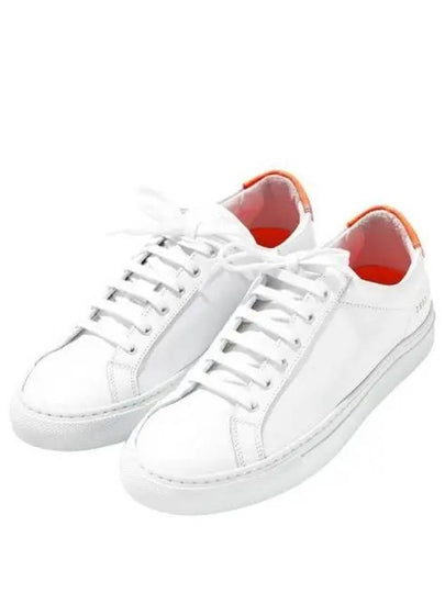 Retro Low Top Sneakers Orange White - COMMON PROJECTS - BALAAN 2