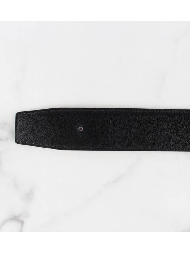 Double sided belt black orange - HERMES - BALAAN 5