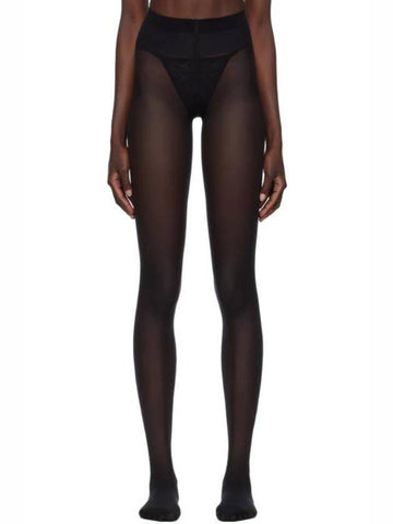 Women's Individual 10 Stockings Black - WOLFORD - BALAAN 1