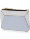 Color Block Zipper Card Wallet Blue - MARNI - BALAAN 3