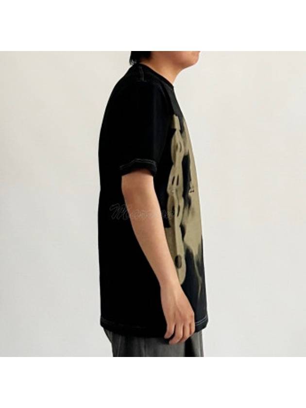 T Just Jersey Short Sleeve T-Shirt Black - DIESEL - BALAAN 4