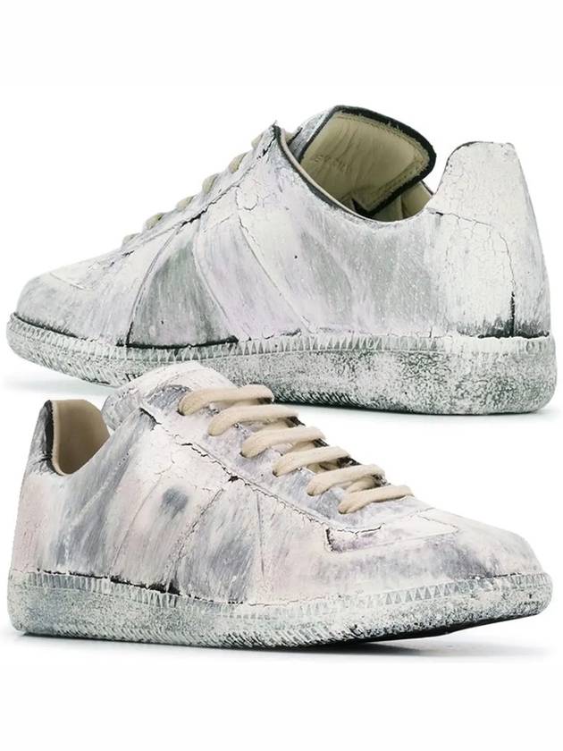 Women's German Army Dirty Low Top Sneakers White - MAISON MARGIELA - BALAAN 2