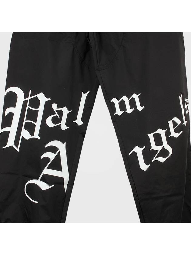 Men's New Gothic Overfit Jogger Track Pants Black - PALM ANGELS - BALAAN 6