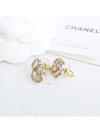 stud earrings metal strass gold crystal - CHANEL - BALAAN 5