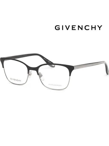 Glasses Frame GV0076 284 Black Silver - GIVENCHY - BALAAN 1