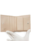 Small Flap Wallet Caviar Leather Light Beige - CHANEL - BALAAN 6