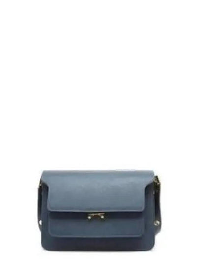 Saffiano Trunk Medium Shoulder Bag Navy - MARNI - BALAAN 2