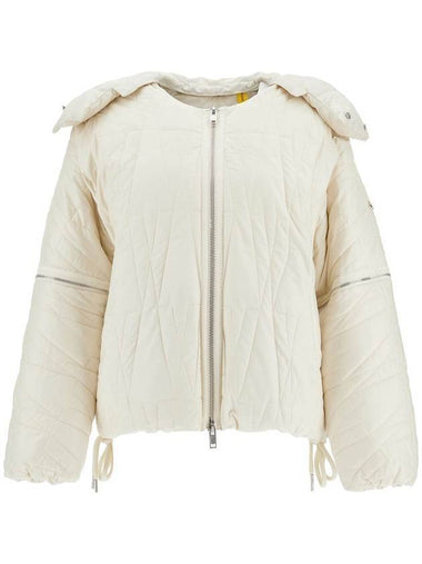 Willow Smith Haissa 2 in 1 short down padding white ivory - MONCLER - BALAAN 1