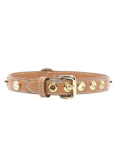 Leather Pet Collar Brown - MIU MIU - BALAAN 2