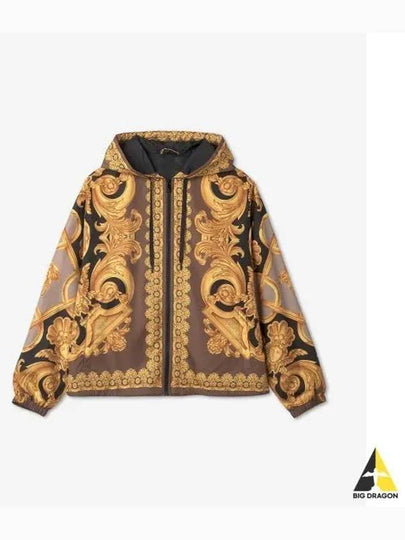 Men's Baroque Windbreaker Jacket Yellow - VERSACE - BALAAN 2