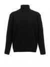 Lambswool GRS Knit Turtleneck Black - CP COMPANY - BALAAN 2