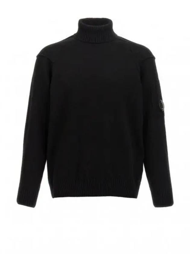 Lambswool GRS Knit Turtleneck Black - CP COMPANY - BALAAN 2