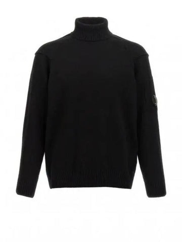 Lambswool GRS Knit Turtleneck Black - CP COMPANY - BALAAN 1