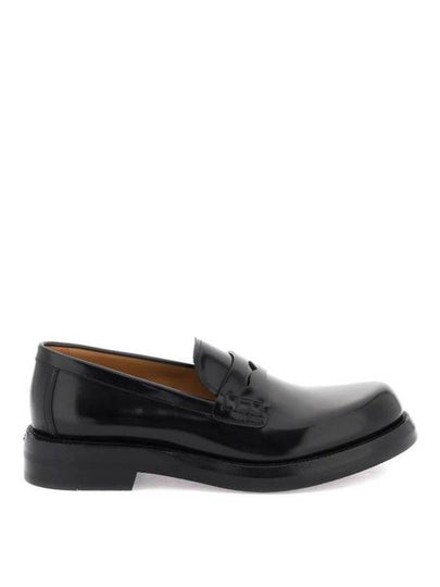 Carlo Polished Calfskin Loafers Black - DIOR - BALAAN 2