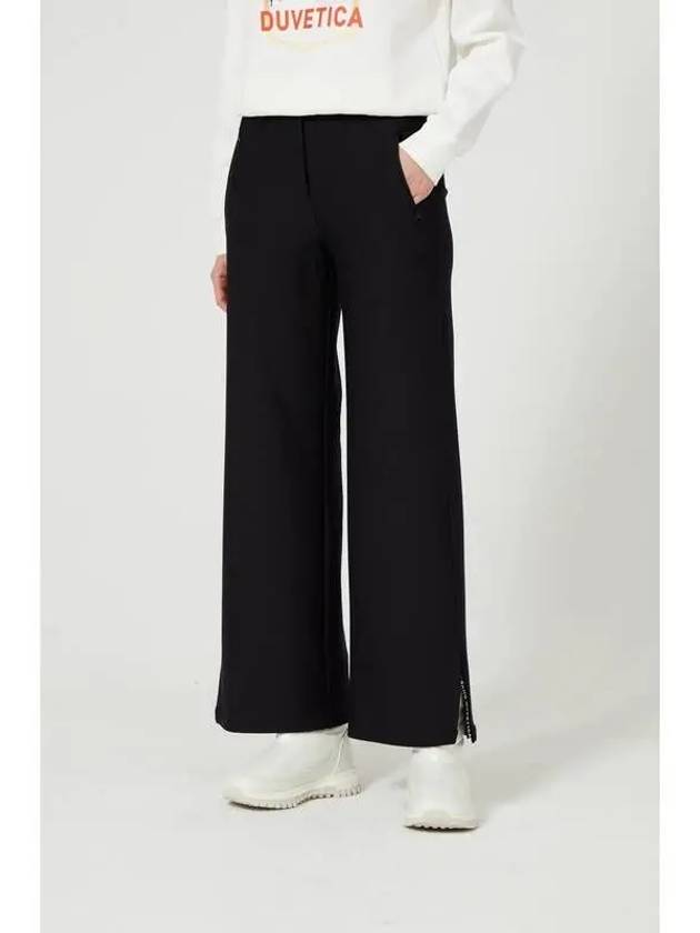 Doriani N Black Women s Wide Pants - DUVETICA - BALAAN 1