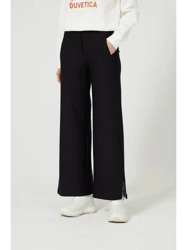 Doriani N Black Women s Wide Pants - DUVETICA - BALAAN 1