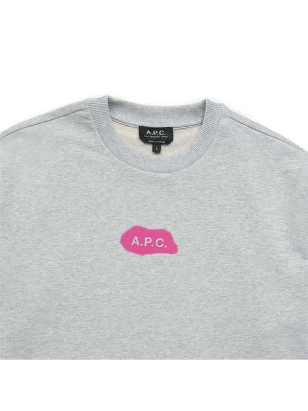 Women's Civile Logo Sweatshirt Light Grey - A.P.C. - BALAAN 4