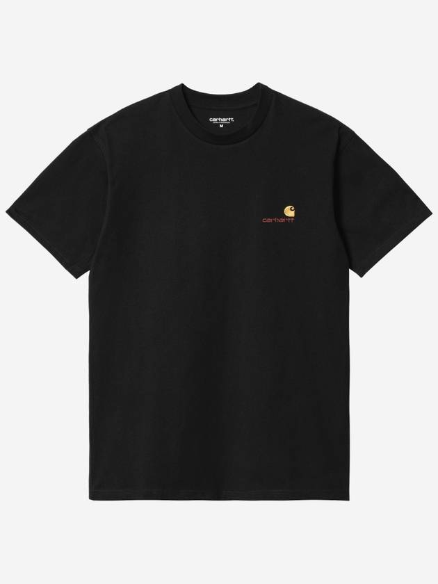 American Script Short Sleeve T-Shirt Black - CARHARTT WIP - BALAAN 2