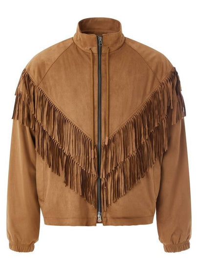 Suede Fringe Track Jacket Brown MJK3085 - IFELSE - BALAAN 2