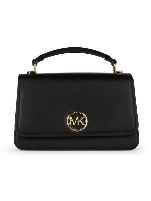 Michael Kors Medium 'Delancey' Black Leather Bag - MICHAEL KORS - BALAAN 1