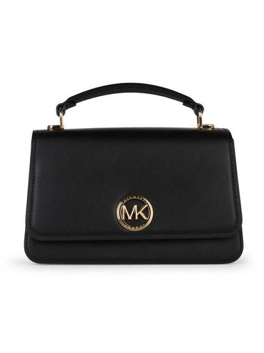 Michael Kors Medium 'Delancey' Black Leather Bag - MICHAEL KORS - BALAAN 1