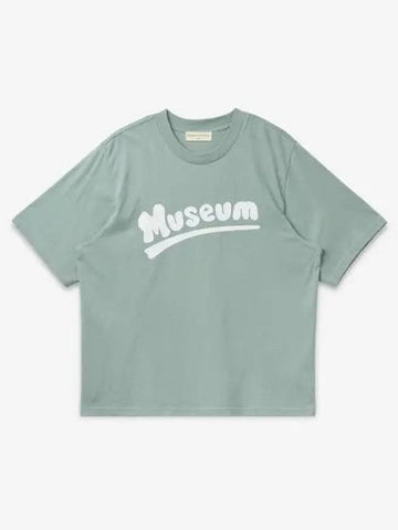 MUSEUM OF PEACE QUIET Logo Print Short Sleeve T Shirt Sage MOPQSS2304SAGE - MUSEUM OF PEACE & QUIET - BALAAN 1