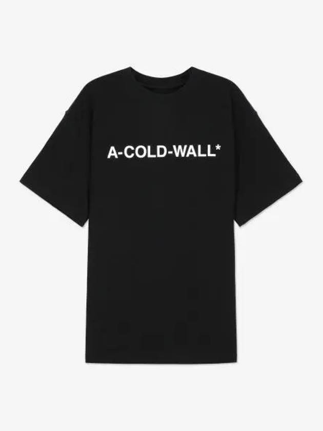 A COLD WALL Essential Logo T Shirt Black ACWMTS092BLACK - A-COLD-WALL - BALAAN 1