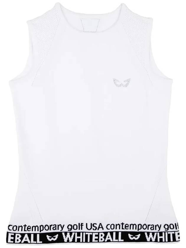 sleeveless knit WHITE - WHITEBALL - BALAAN 9