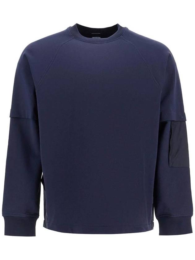 Metropolis Long Sleeve T-Shirt Navy - CP COMPANY - BALAAN 1