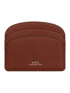 Demi Lune Card Wallet Brown - A.P.C. - BALAAN 2