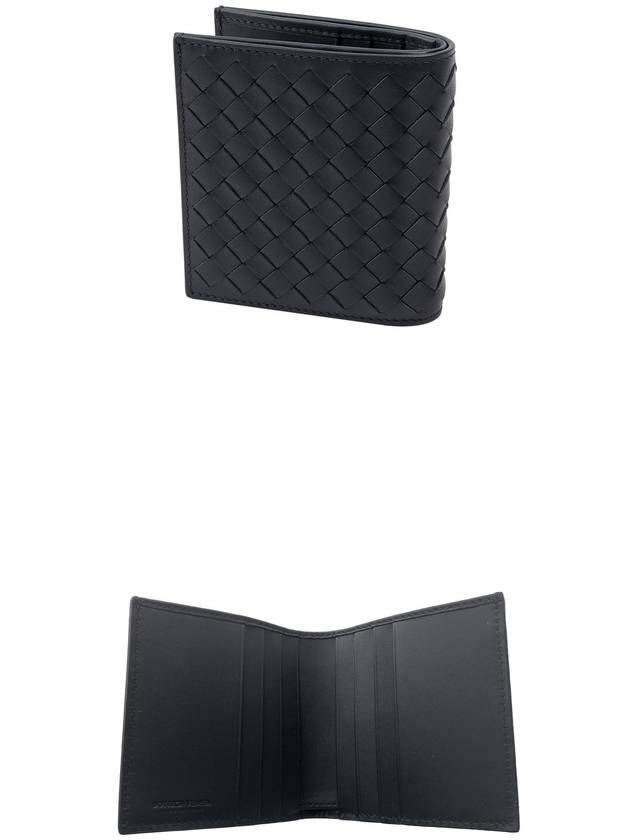 Intrecciato Small Folder Half Wallet Black - BOTTEGA VENETA - BALAAN 6